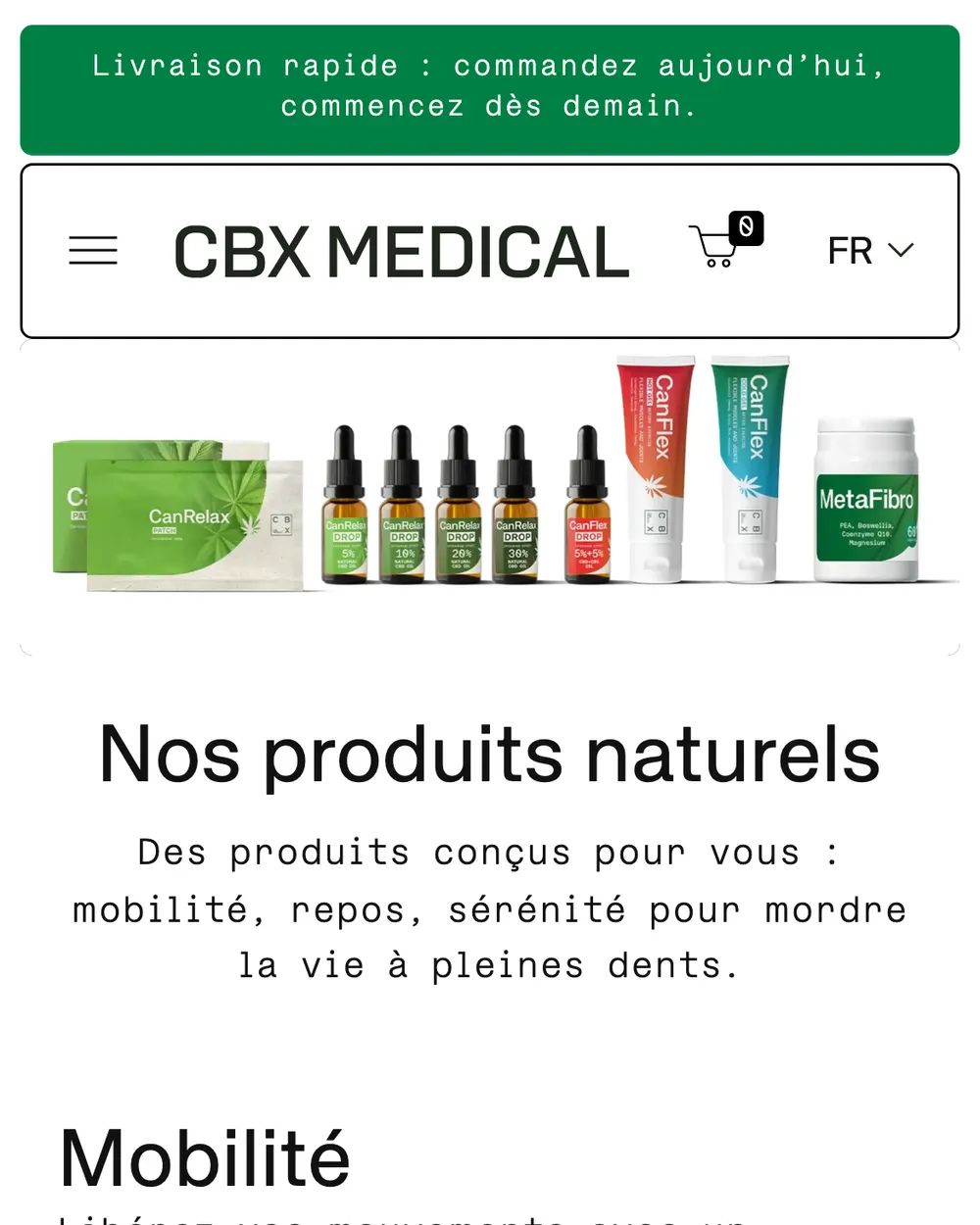 CBX Medical : catalogue