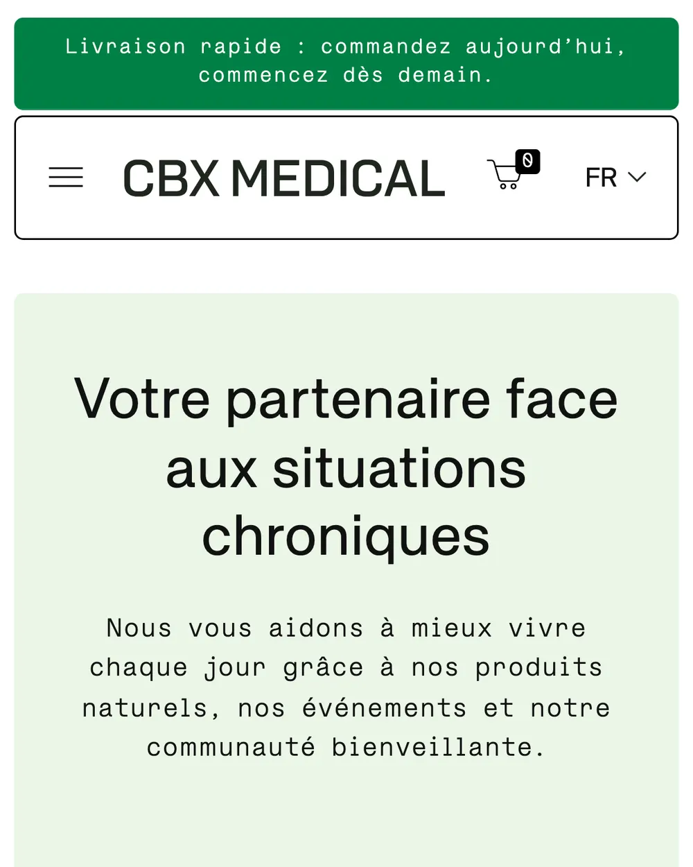 CBX Medical : accueil mobile